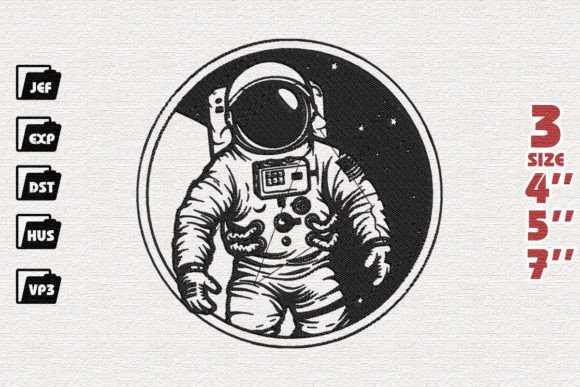 Astronaut Embroidery Review for Apparel Projects