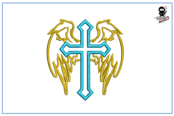 Christian Cross with Wings Embroidery Review