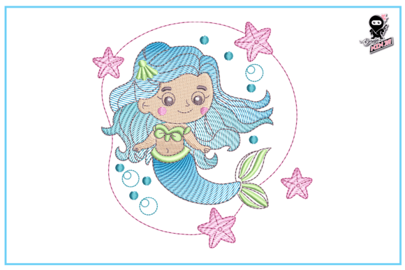 Cute Baby Mermaid Embroidery Review