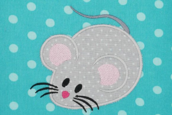 Cute Mouse Applique Embroidery Design Review