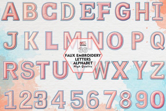 Faux Embroidery Letters Alphabet Review