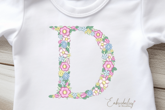 Floral Letter D Machine Embroidery Review