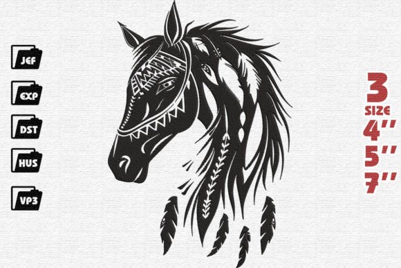 Horse Embroidery for Seasonal Creations