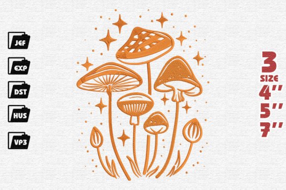 Mushrooms and Stars Embroidery Review