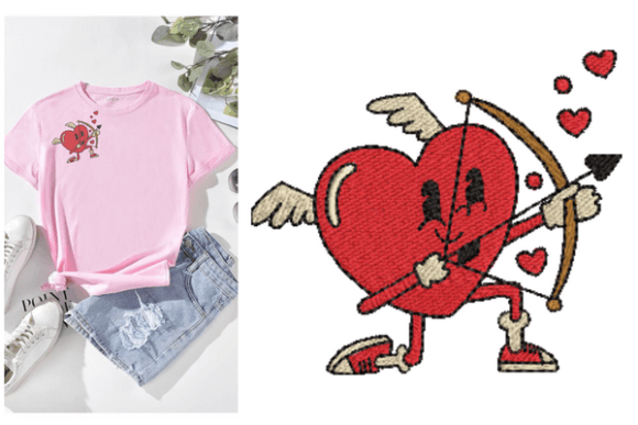 Pop Heart Embroidery Designs Review for Boutique Sweatshirts