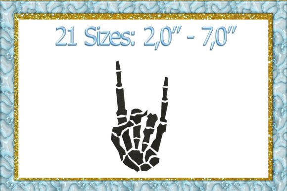 Skeleton Rock Fist Embroidery Design Review