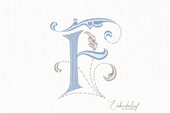 Vintage Floral F Embroidery Design Review