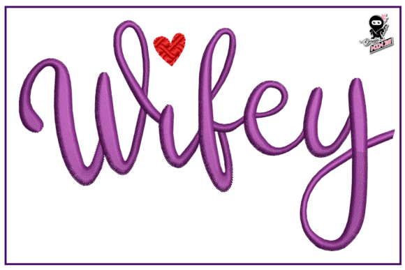Wifey Wedding Embroidery for Seasonal Creations